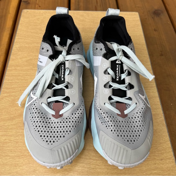 Nike Wm’s ZoomX Zegama Trail Running Shoes #DH0625-005 Light Smoke Grey Sz 6.5 - Picture 3 of 16